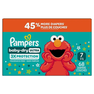 couches Baby-Dry Ultra, jetables absorbantes, taille 4 (10 kg à 16,8 kg [22 lb 37 lb
