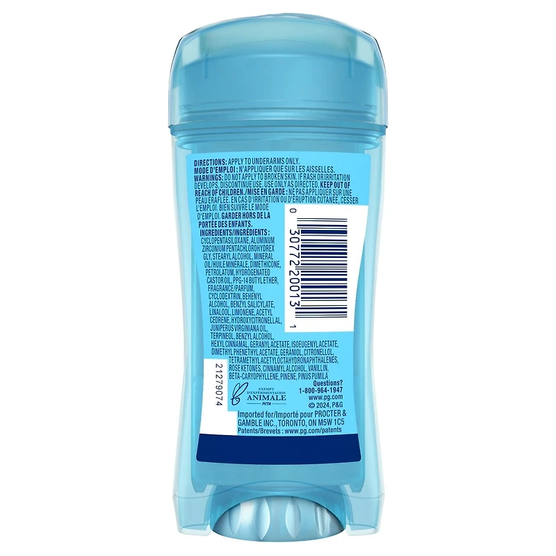 Antisudorifique et désodorisant invisible en bâton Fraîcheur après-douche, 73 g