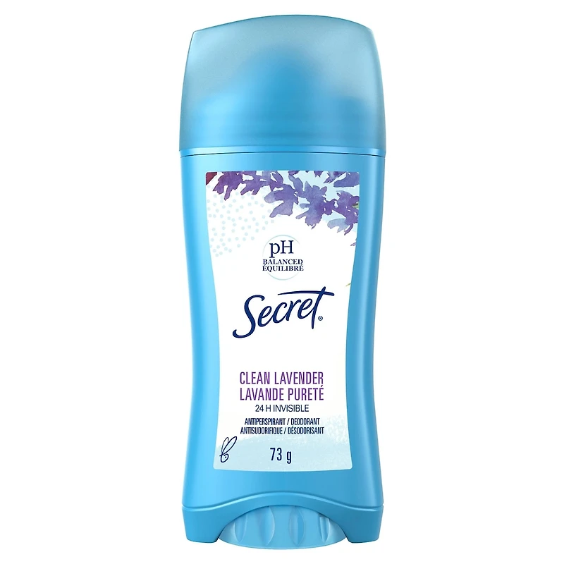 Antisudorifique et désodorisant invisible en bâton, Lavande pureté, 73 g