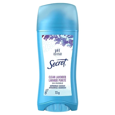 Antisudorifique et désodorisant invisible en bâton, Lavande pureté, 73 g