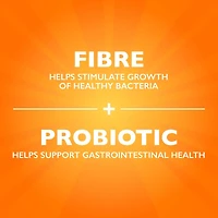 Supplément en comprimé gélifié pour la santé digestive Metamucil Fibre + probiotiques, à base de plantes, saveur de fruits, 50 gélifiés