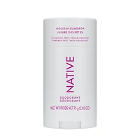 Déodorant en bâton, Native, jujubes des Fêtes, sans sulfate ni parabènes