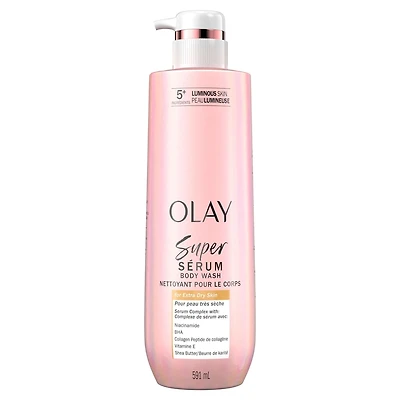 Super Serum Body Wash for Extra Dry Skin, Serum Complex for Luminous Skin