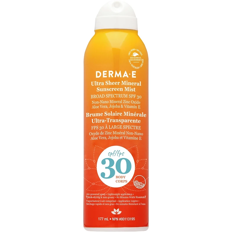 Ultra Sheer Mineral Sunscreen Mist SPF30 Body