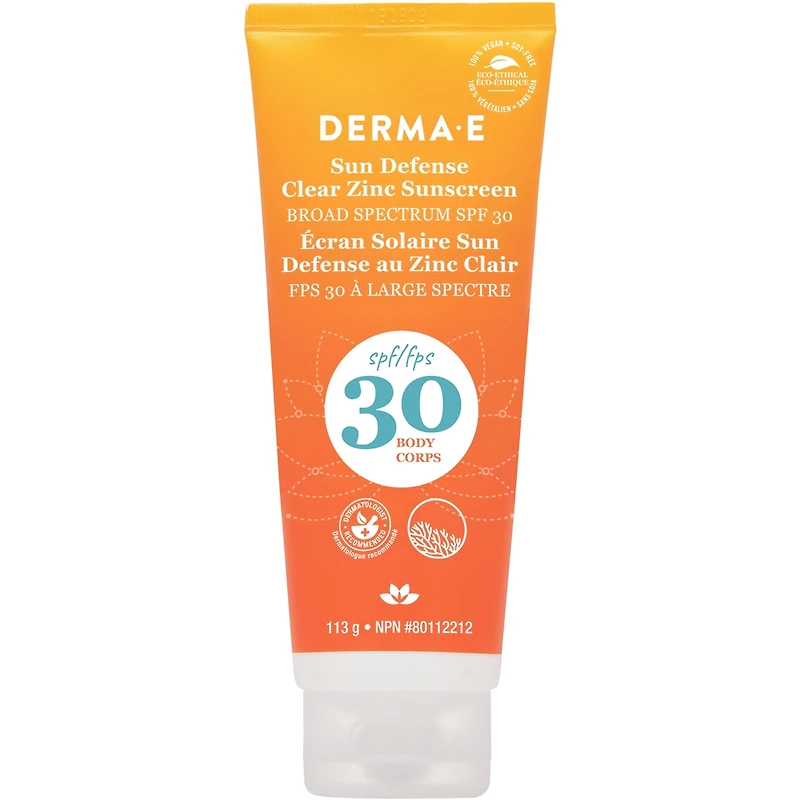 Sun Defense Clear Zinc Sunscreen SPF30 Body