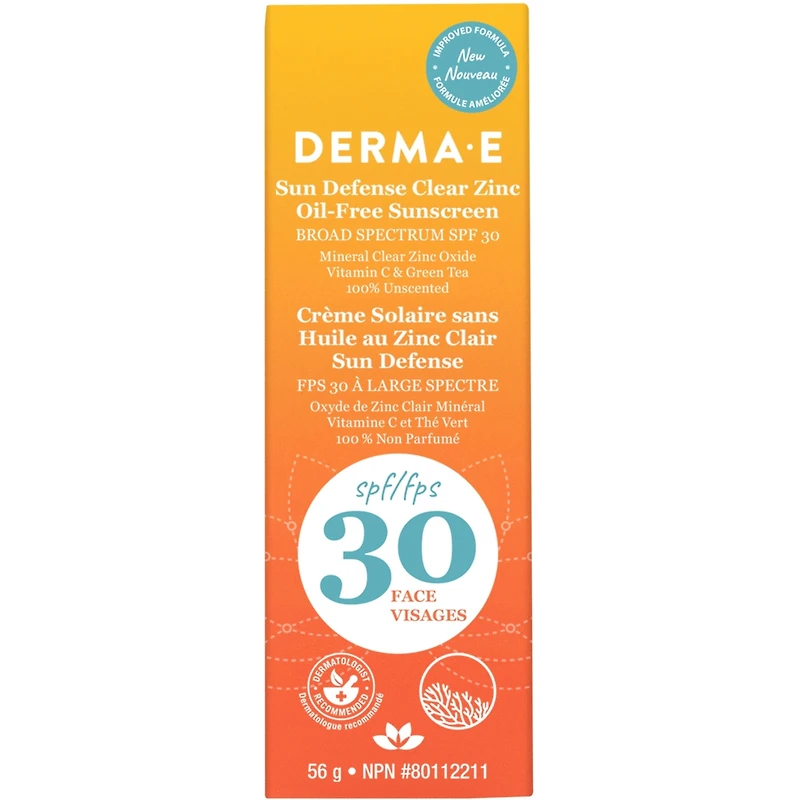 Sun Defense Clear Zinc Oil-Free Sunscreen SPF30 Face