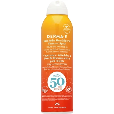 Spray solaire minéral transparent actif pour enfants SPF50