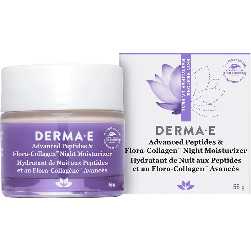 Advanced Peptides and Flora-Collagen™ Night Moisturizer