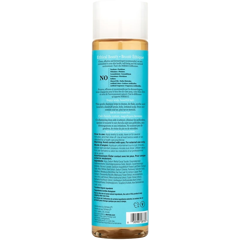 Shampooing apaisant pour le cuir chevelu