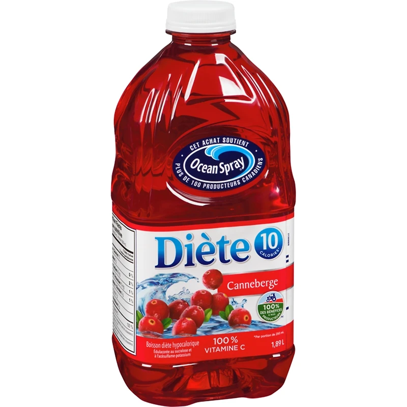 Jus de canneberges diète