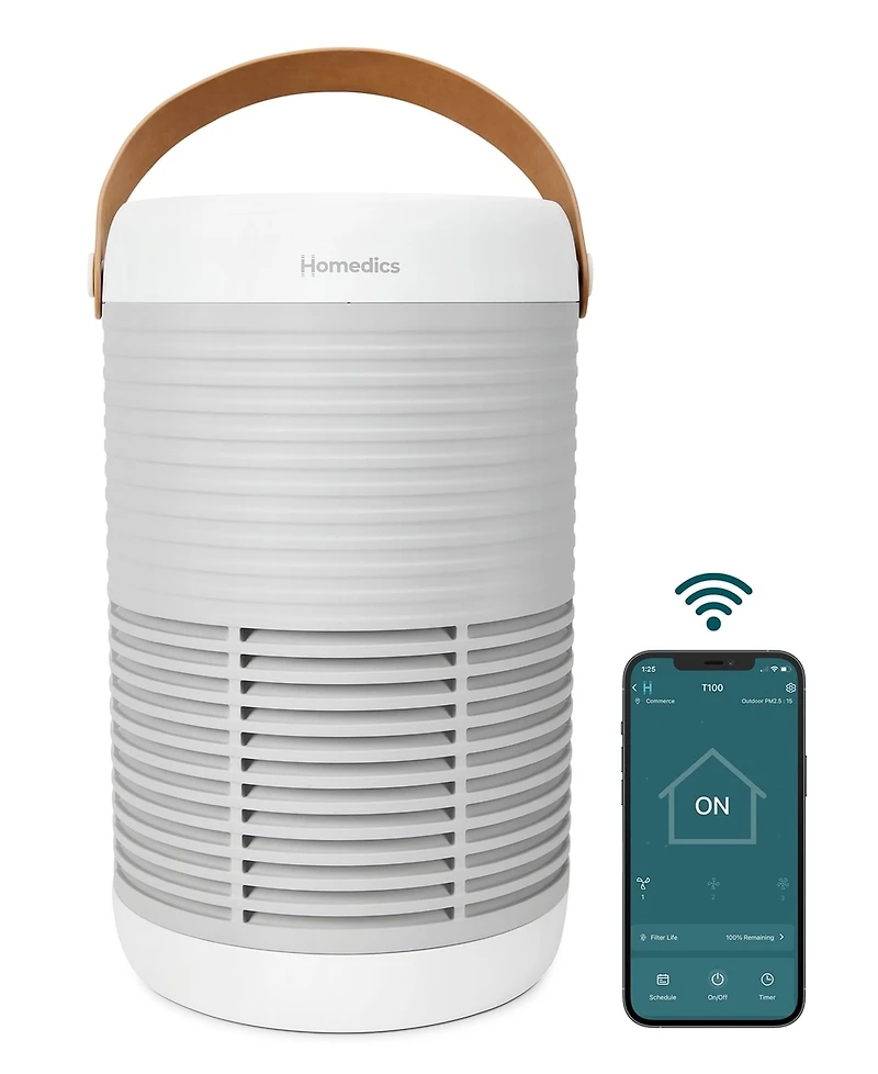 Purificateur d'air intelligent - Pièce moyenne  Homedics