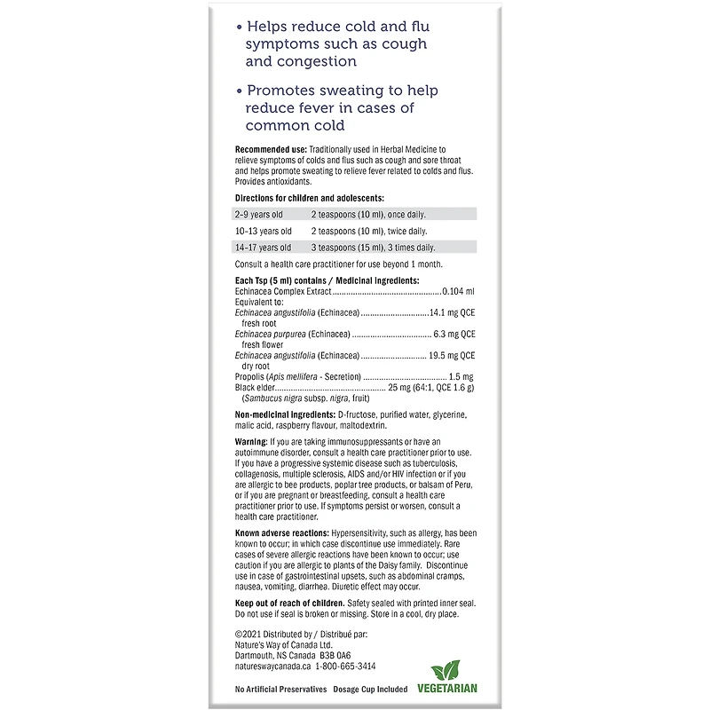 Sambucus Kids Cold and Flu Care, Syrup Berry Flavour, 120 ml