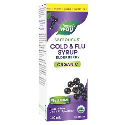 Organic Sambucus Cold and Flu Syrup