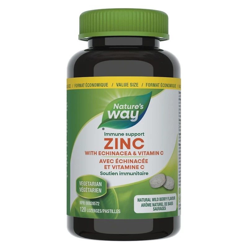 Zinc avec Échinacee et Vitamine C