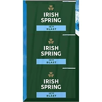 Irish Spring Icy Blast Pain de Savon Désodorisant pour Hommes, 104.8 g, Emballage de 3