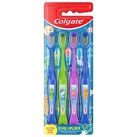 Lot de 4 brosses à dents pour enfants, Ocean Explorer, extra douces