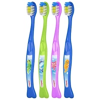 Lot de 4 brosses à dents pour enfants, Ocean Explorer, extra douces