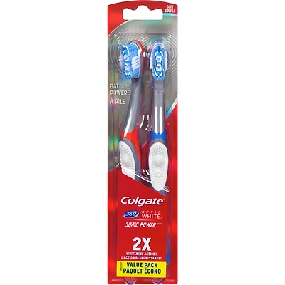 Colgate 360° Sonic Power Optic White Twin Pack Soft