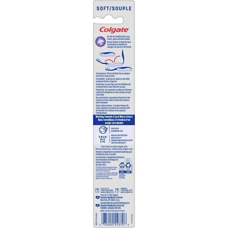 Adult Manual Travel Toothbrush, Soft