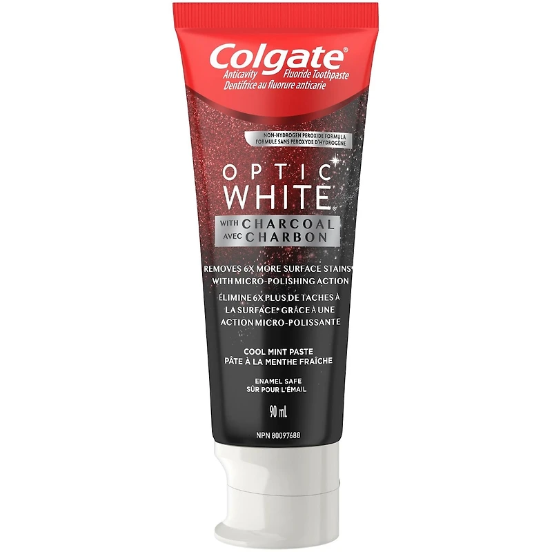 Colgate Dentifrice Optic White CHARBON 90ml