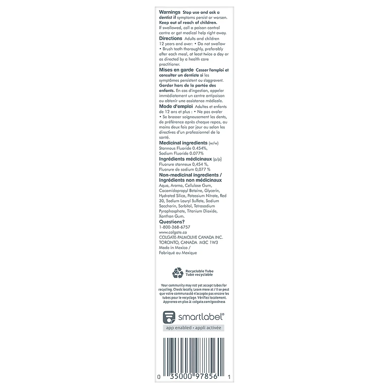 Total Prevention Active Plus Dentifrice Sensibilité et Blanchiment