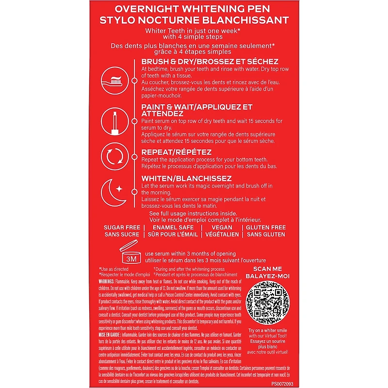Stylo blanchissant Colgate® Optic White® Overnight