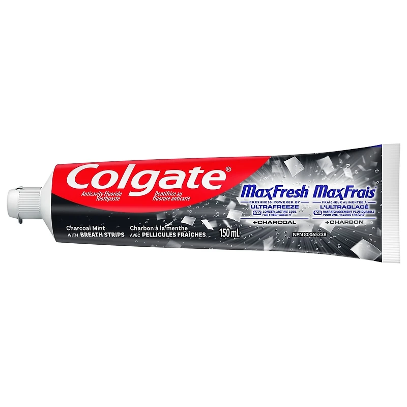 Dentifrice MaxFrais à la menthe et au charbon