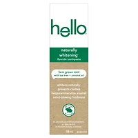 Dentifrice au fluorure naturellement blanchissant Hello - 98 mL