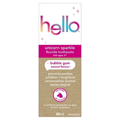 Unicorn Sparkle Kids Toothpaste with Fluoride