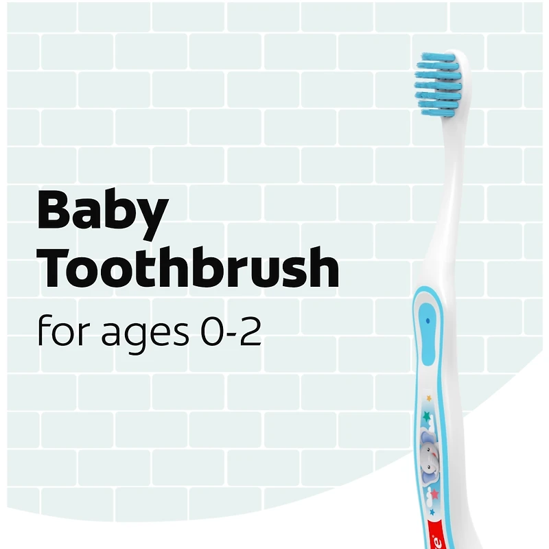 Brosse à dents pour enfants Colgate My First, brosses à dents extra souples pour bébés, paquet de 2