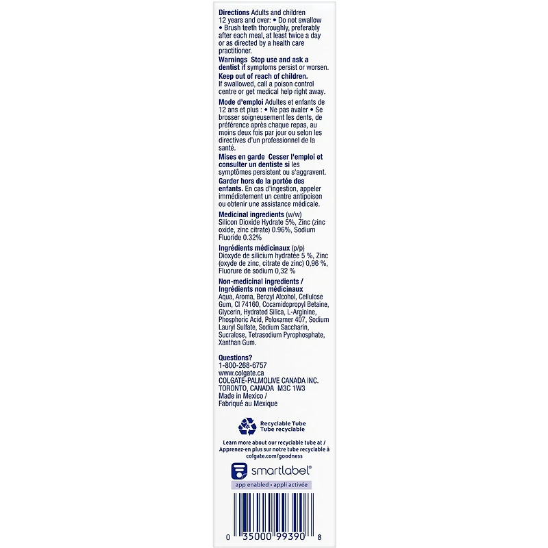 Dentifrice Colgate Total Avancé Proctetion des gencives, 70 mL