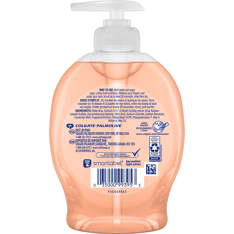 Savon liquide pour les mains Softsoap Juicy Peach, 221 mL
