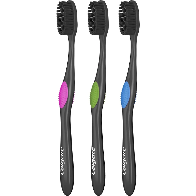 Brosse à dents Colgate 360° Anthracite, brosses à dents souples pour adultes