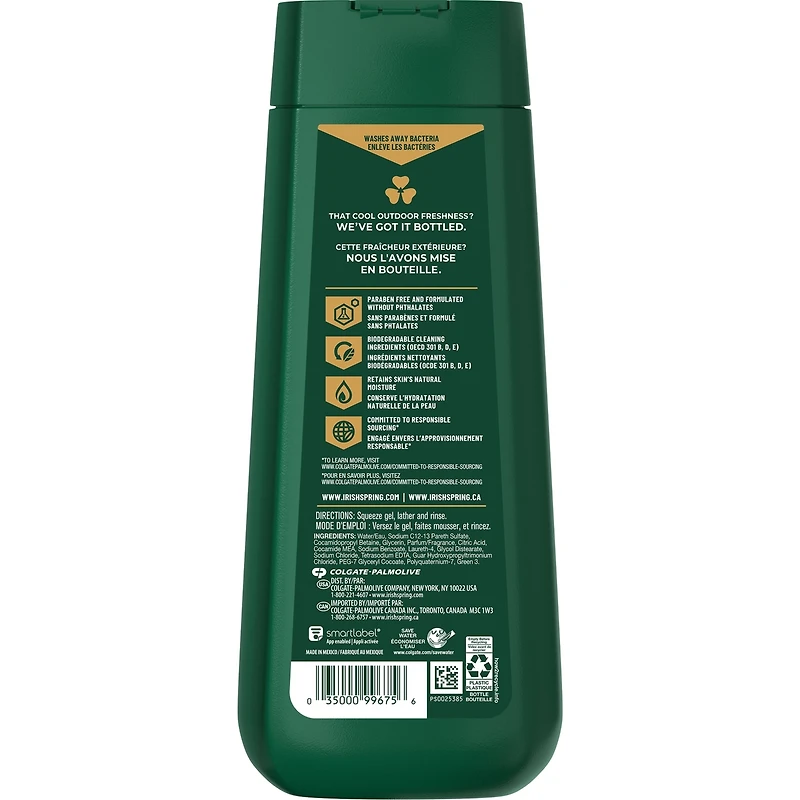 Irish Spring 5-in-1 Body Wash for Men, 591 mL