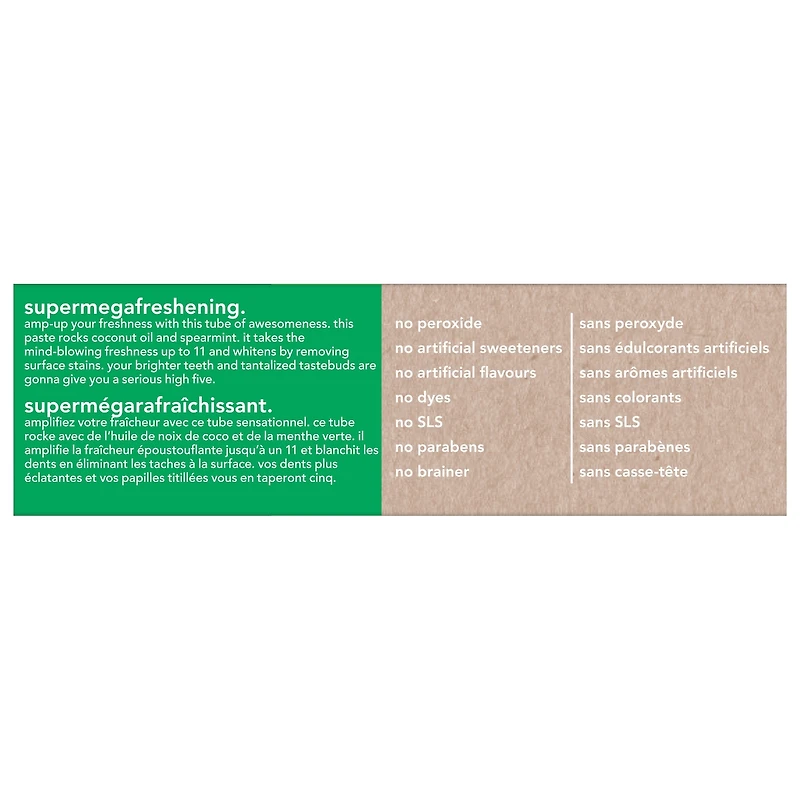 HELLO super frais + blanchissant dentifrice sans fluorure 82ml