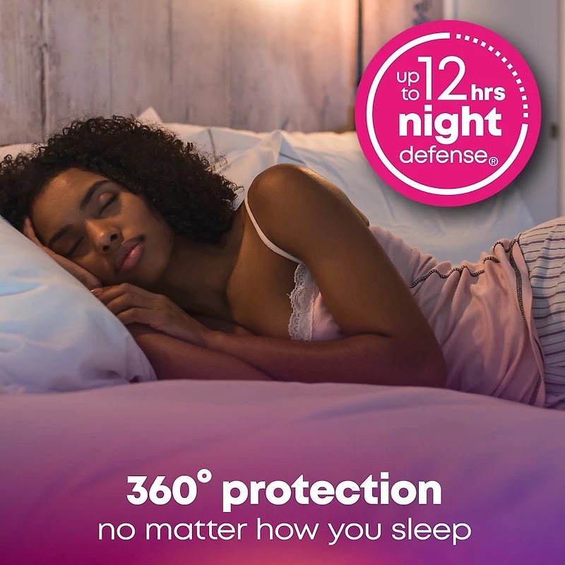 U by Kotex Balance Ultra Thin Overnight Pads with Wings, Extra Heavy Absorbency