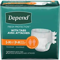 Protection Contre L’Incontinence Avec Attaches, Absorption Maximale, P/M