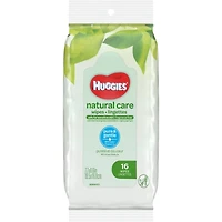 Natural Care Sensitive Baby Wipes, Unscented, 1 Soft Pack