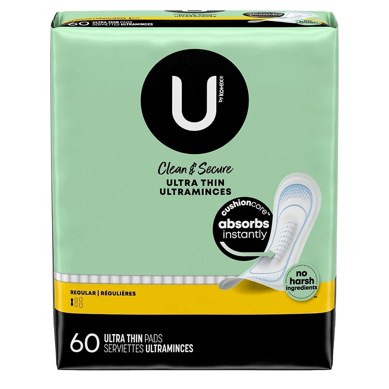 Serviettes ultraminces Clean & Secure, absorption régulière