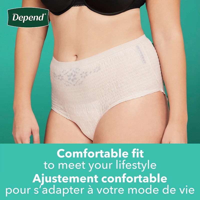 FIT-FLEX Incontinence Underwear for Women, Maximum Absorbency, Large