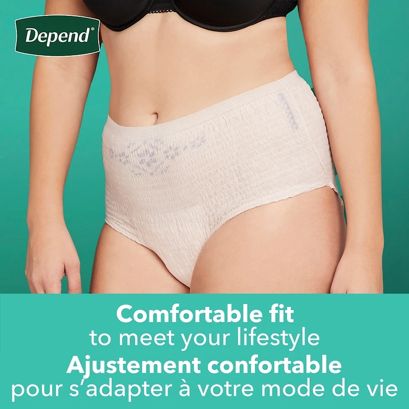 Fresh Protection Adult Incontinence & Postpartum Bladder Leak Underwear for Women, Disposable, Maximum, Large