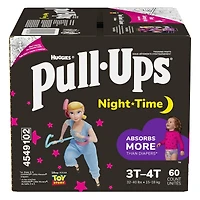Pull-Ups Girls' Night-Time Potty Training Pants, 3T-4T, 60 Ct