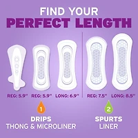 Daily Incontinence Panty Liners, Very Light Absorbency