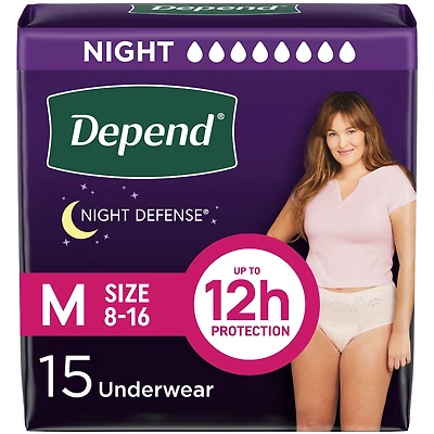 Night Defense Incontinence Underwear for Women, Overnight