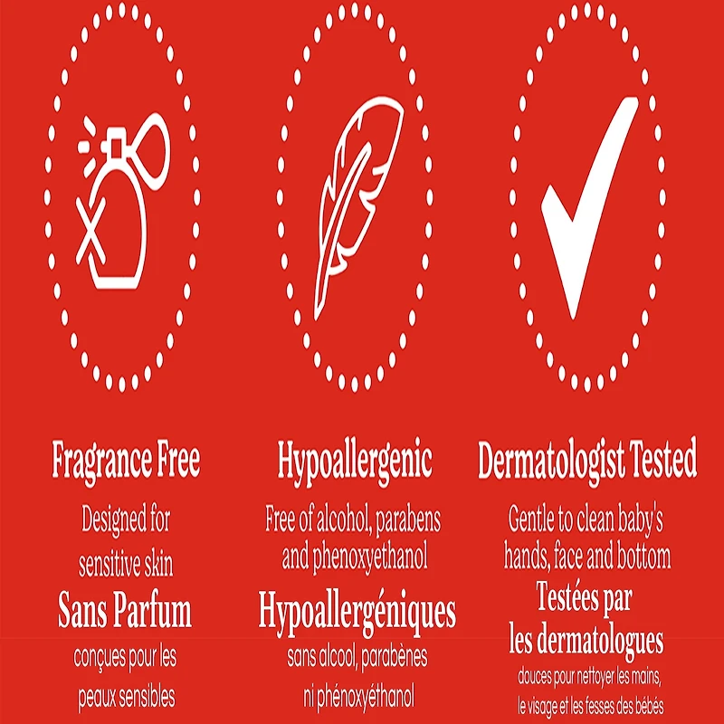 Lingettes Pour Bébés Simply Clean, Non-Parfumées, Emballage Souple, À Couvercle Rabattable
