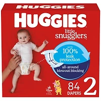 Couches pour bébés  Little Snugglers,  taille 2 (5 à 8 kg [12 à 18 livres]), 84 couches