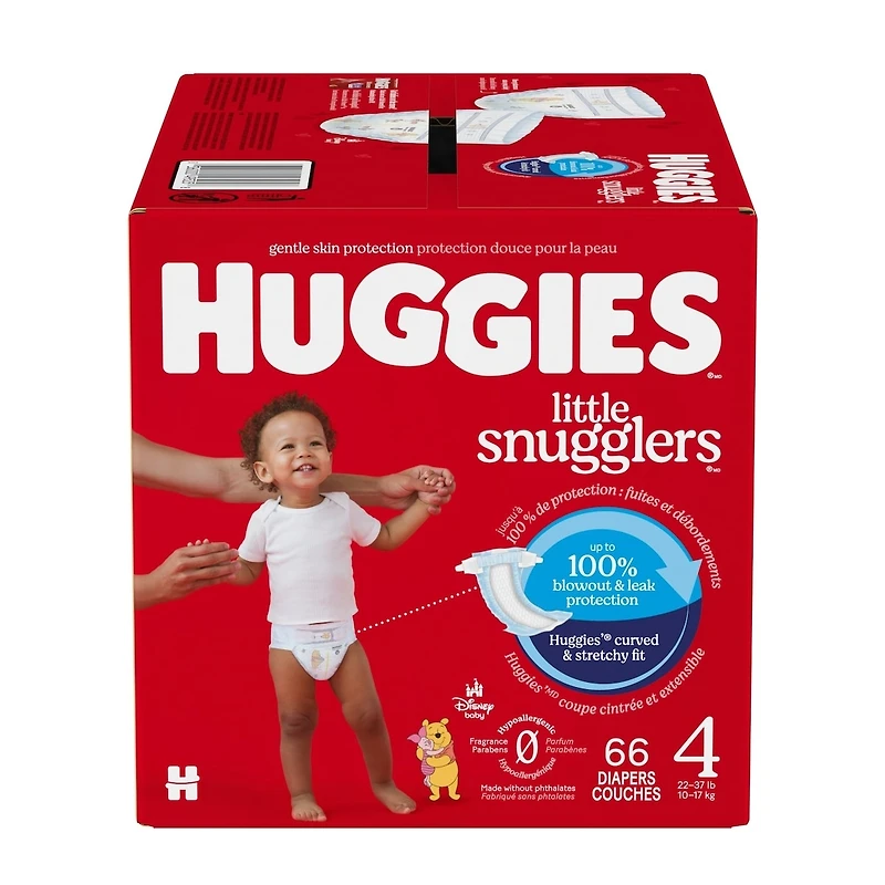 Couches pour bébés Little Snugglers, taille 4 (10 à 17 kg [22 à 37 livres