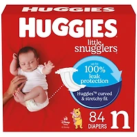 Little Snugglers Baby Diapers, Size Newborn (up to 10 lbs), 84 Ct