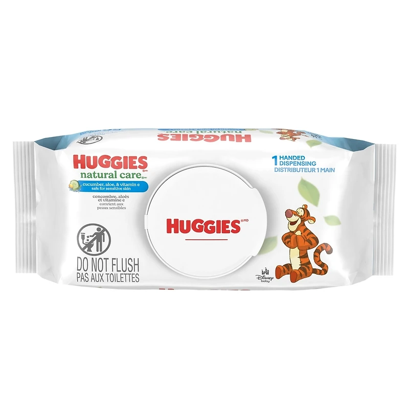 Huggies Natural Care Refreshing Baby Wipes, Scented, 1 Flip-Top Pack (56 Wipes Total)