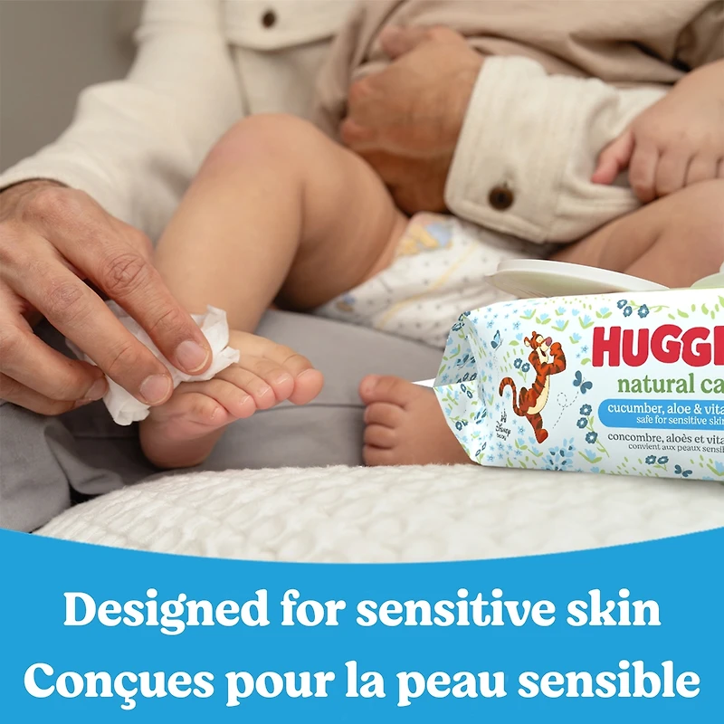 Huggies Natural Care Refreshing Baby Wipes, Scented, 1 Flip-Top Pack (56 Wipes Total)